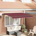 Tenda retrattile Borgogna 250 x 200 cm Tessuto