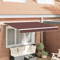 Tenda retrattile Marrone 250 x 200 cm Tessuto