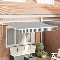 Tenda retrattile Antracite 250 x 200 cm Tessuto