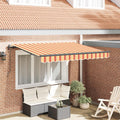 Tenda retrattile Giallo e Arancione 250 x 200 cm Tessuto