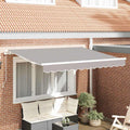 Tenda retrattile Grigio chiaro 250 x 200 cm Tessuto