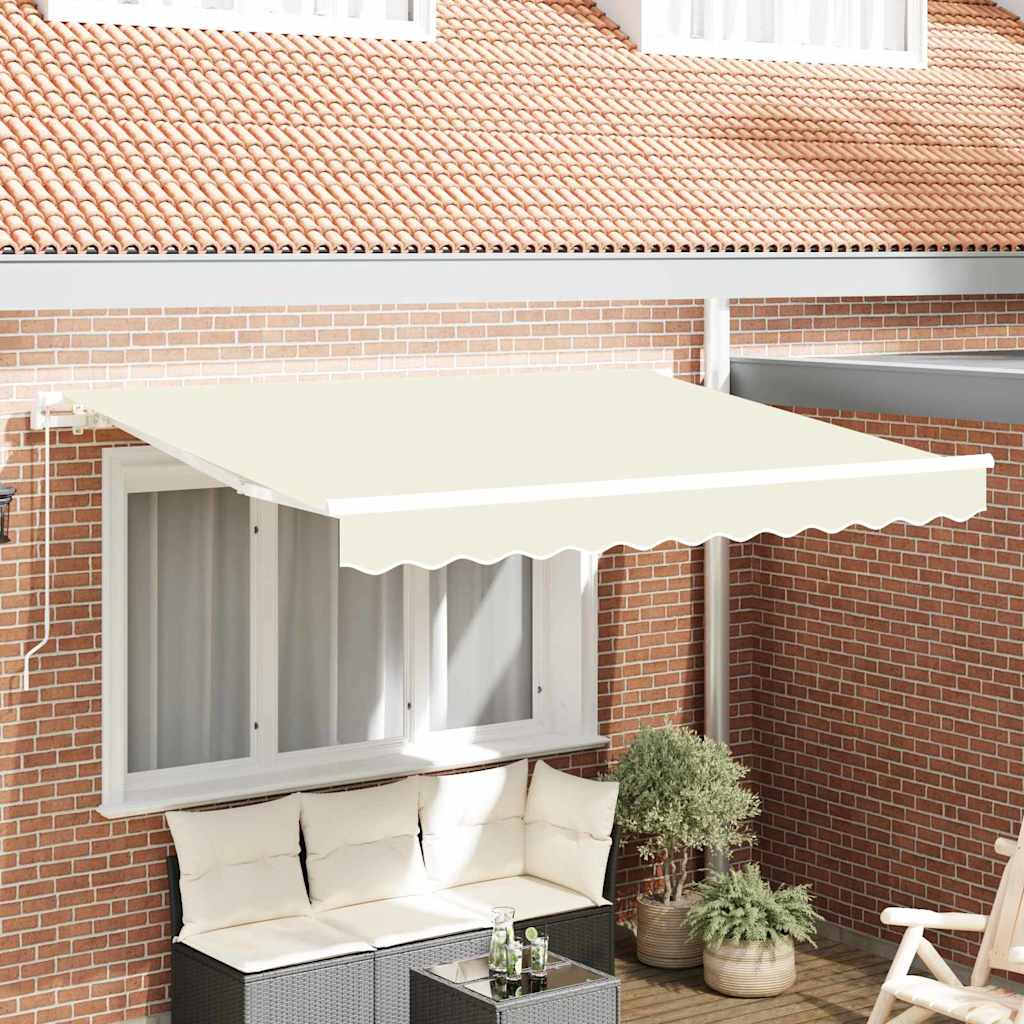Tenda retrattile Crema 300 x 200 cm Tessuto