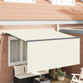 Tenda retrattile Crema 300 x 200 cm Poliestere e Alluminio
