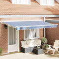 Struttura della tenda Blu e Bianco 350 x 200 cm