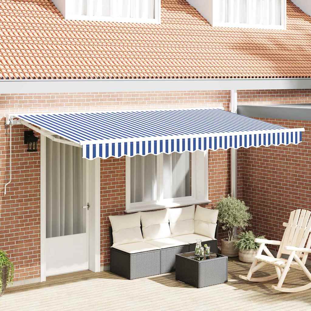 Struttura della tenda Blu e Bianco 350 x 200 cm