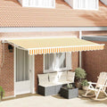 Struttura della tenda Giallo e Bianco 350 x 200 cm