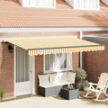 Tenda retrattile Giallo 350 x 200 cm Tessuto