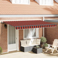 Tenda retrattile Arancione 350 x 200 cm Tessuto