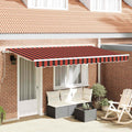 Tenda retrattile Arancione 350 x 200 cm Tessuto