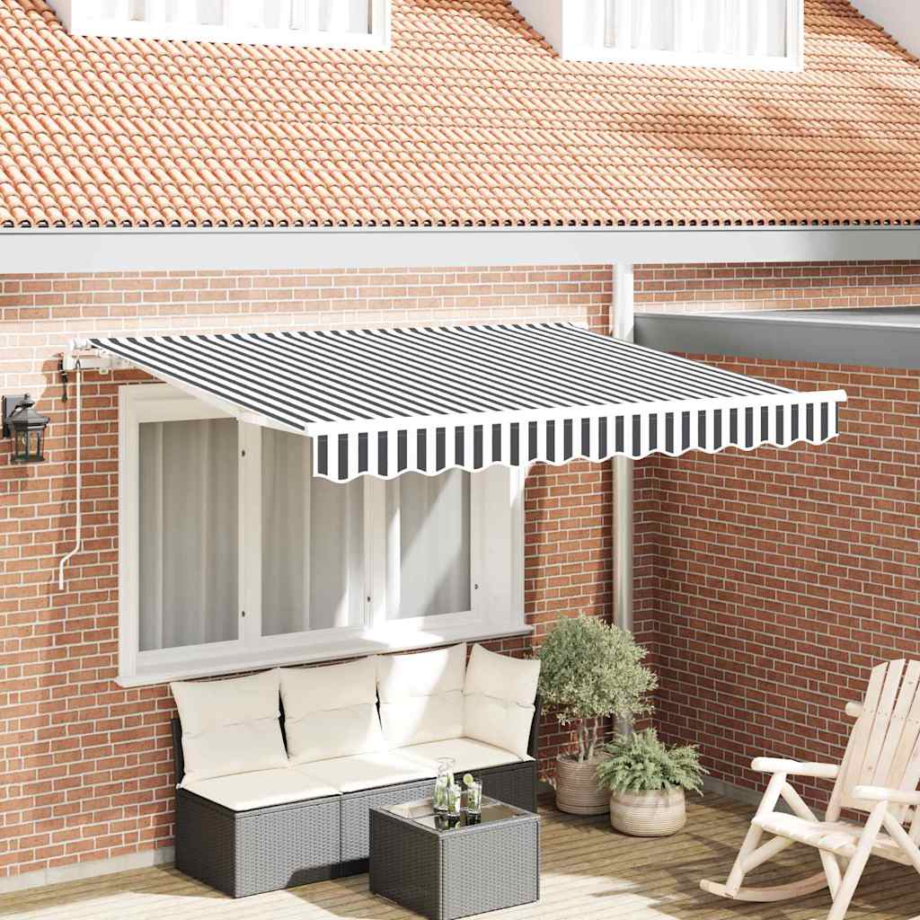 Tenda retrattile Antracite 350 x 200 cm Tessuto