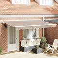 Tenda retrattile Beige 400 x 200 cm Tessuto