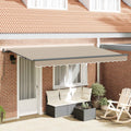 Tenda retrattile Beige 400 x 200 cm Tessuto