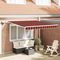 Tenda retrattile arancione e marrone 300 x 250 cm