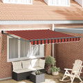Tenda retrattile Arancione e Marrone 300 x 250 cm