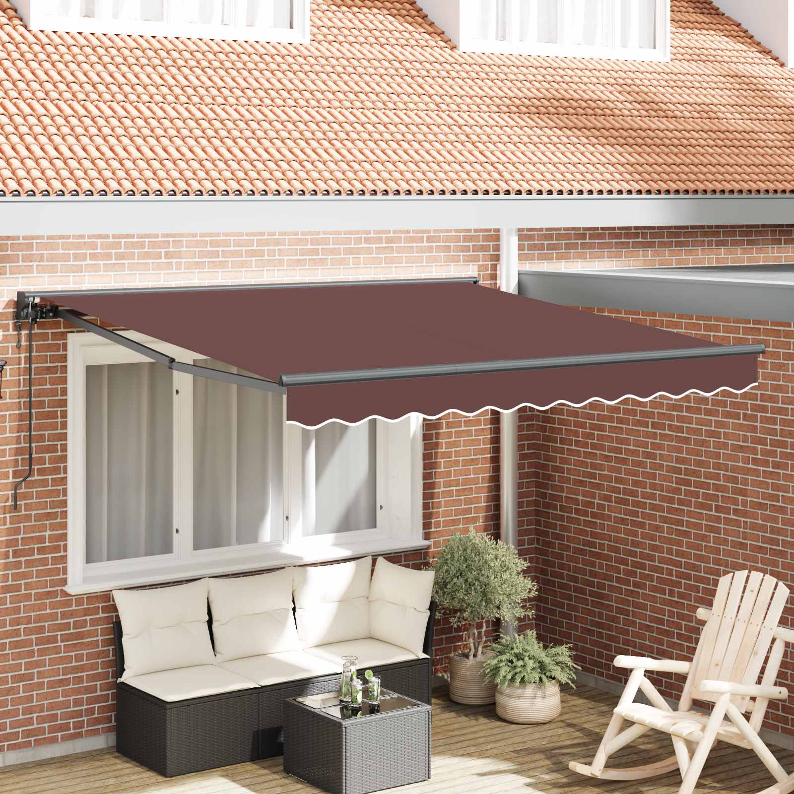 Struttura della tenda Marrone 300 x 250 cm