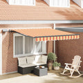 Tenda retrattile Giallo e Arancione 300 x 250 cm