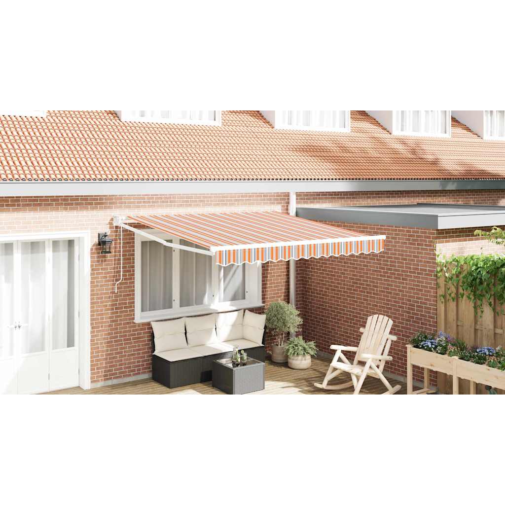 Tenda retrattile Multicolore 300 x 250 cm Poliestere e Metallo
