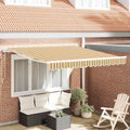 Tenda retrattile Multicolore 300 x 250 cm Tessuto e Alluminio