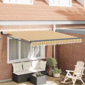 Tenda retrattile Multicolore 300 x 250 cm Poliestere e Metallo