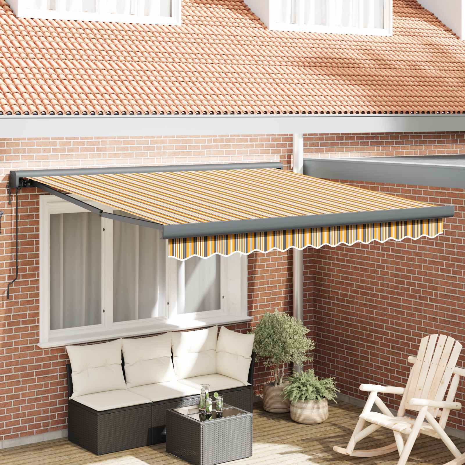 Tenda retrattile Multicolore 300 x 250 x 165 cm