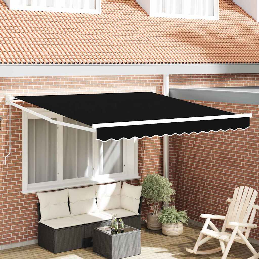 Tenda retrattile Nero 300 x 250 x 165 cm