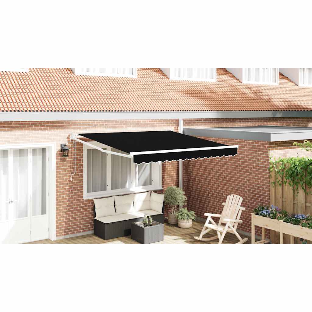 Tenda retrattile Nero 300 x 250 x 165 cm Poliestere e Metallo