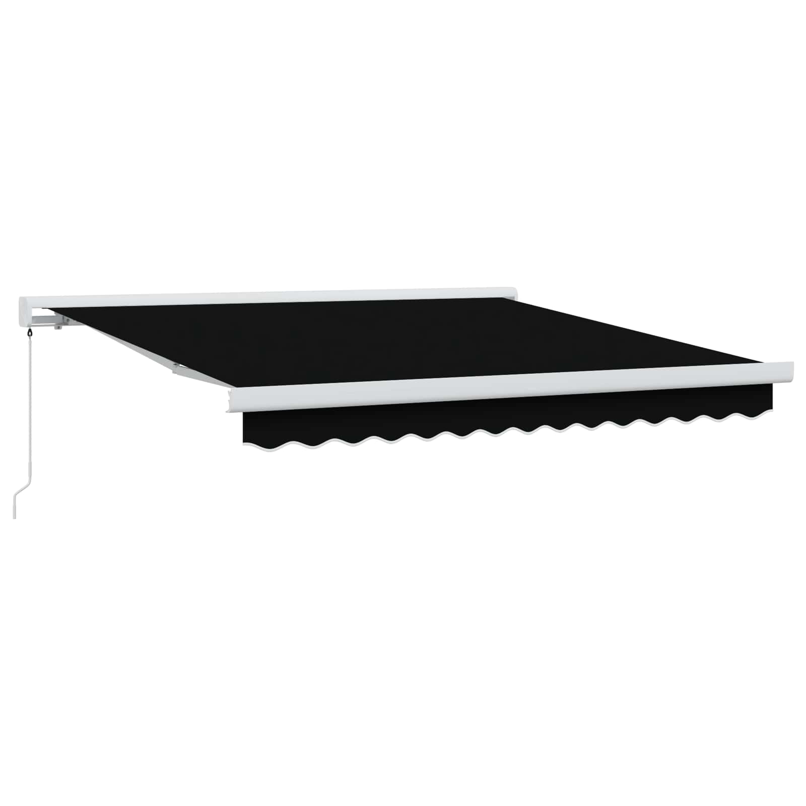 Tenda retrattile Nero 300 x 250 cm Tela e Alluminio