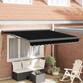 Tenda retrattile Nero 300 x 250 x 165 cm Tessuto e Metallo