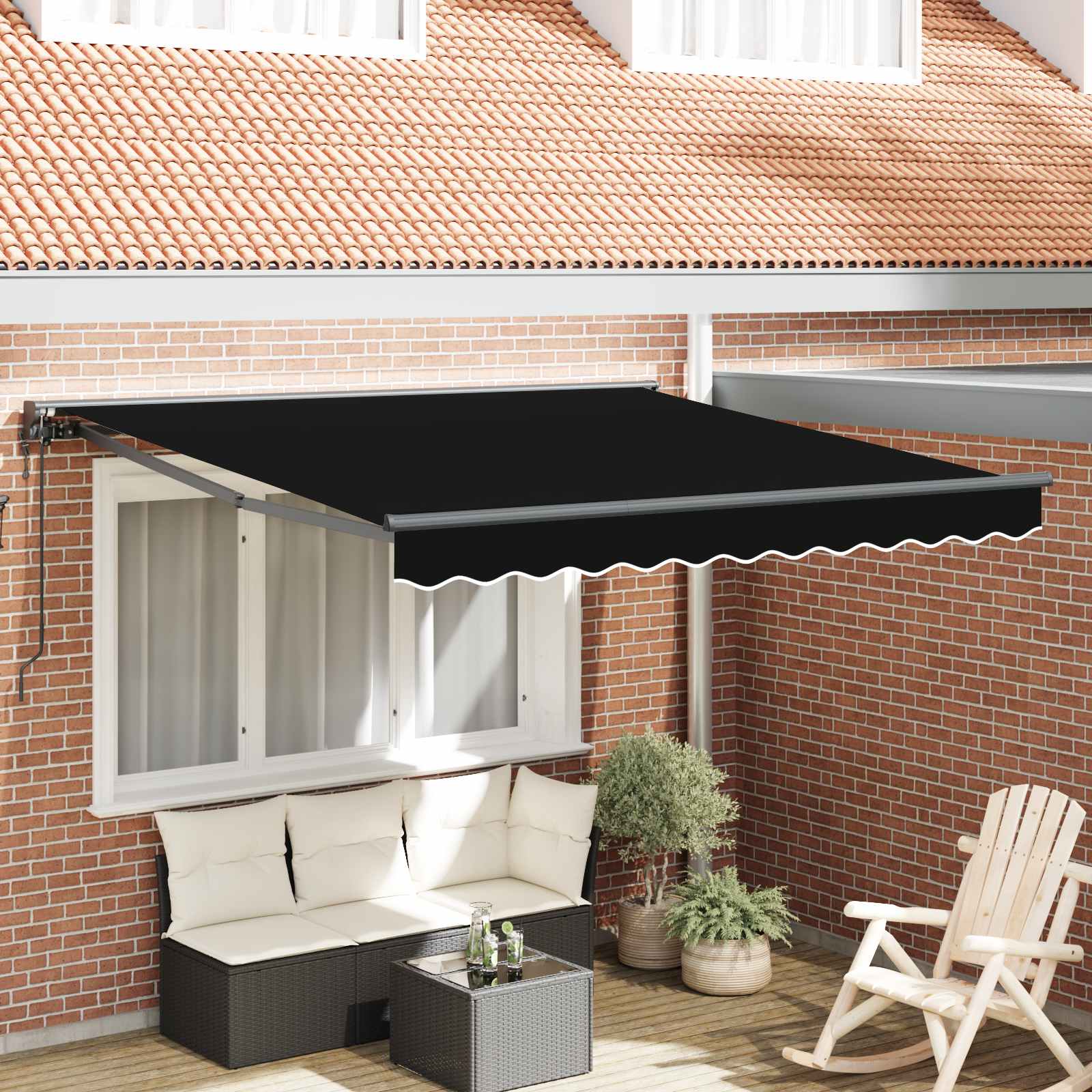 Struttura della tenda Nero 300 x 250 cm