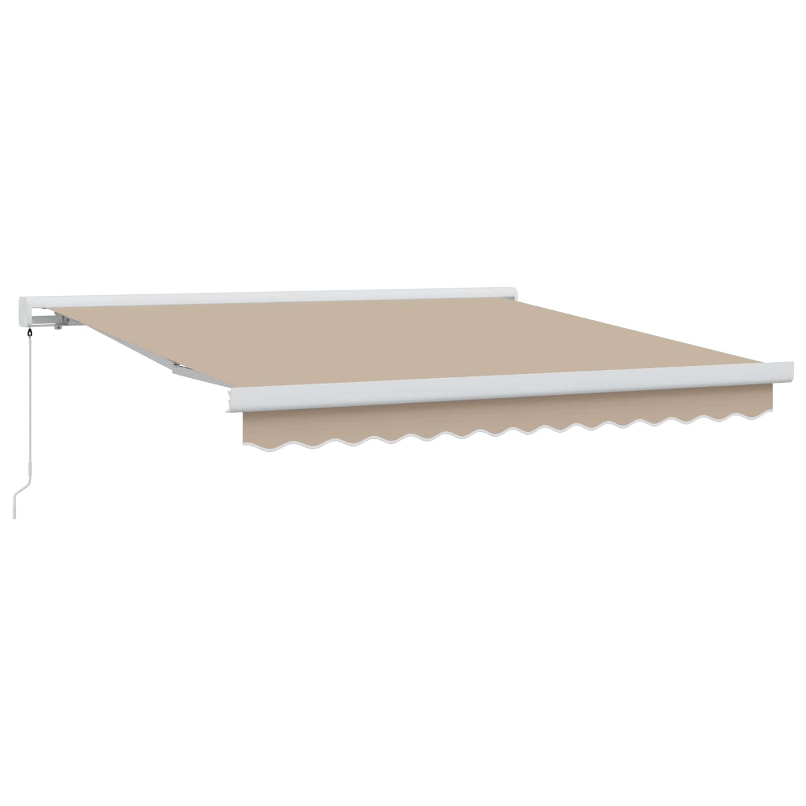Tenda retrattile Beige 300 x 250 cm Tela e Alluminio