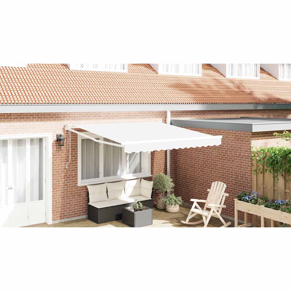 Tenda retrattile Bianco 300 x 250 x 165 cm Poliestere e Metallo