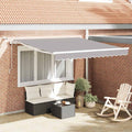 Tenda retrattile Grigio Chiaro 300 x 250 cm Poliestere
