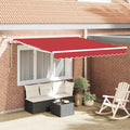 Tenda retrattile Rosso 300 x 250 cm Poliestere