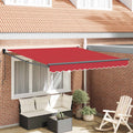 Tenda retrattile Rosso 300 x 250 x 165 cm