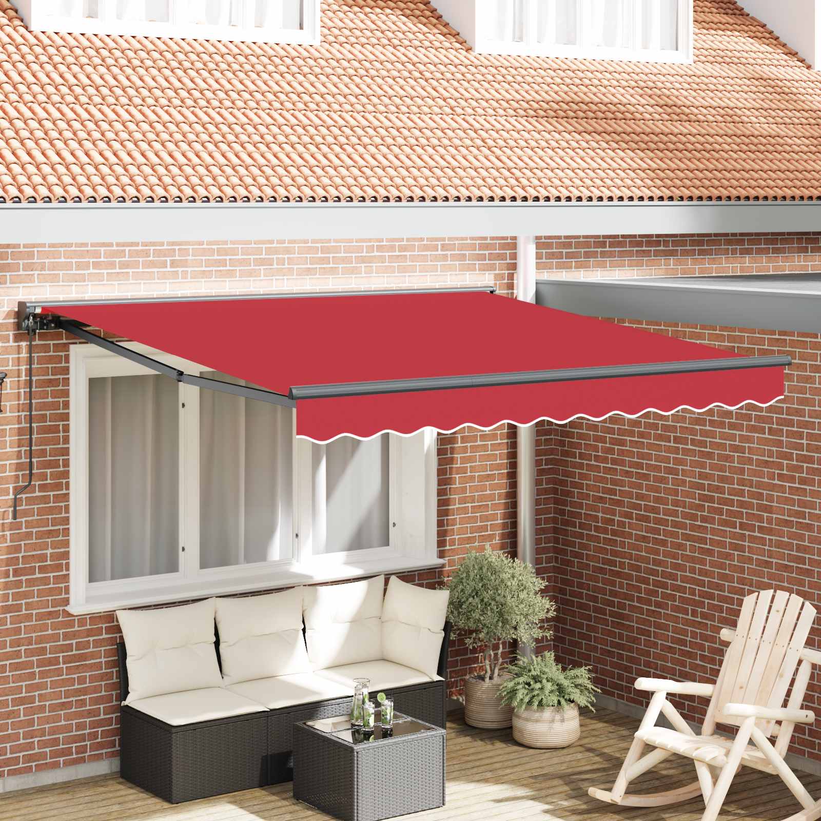 Struttura della tenda Rosso 300 x 250 cm