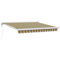 Tenda retrattile Verde e Giallo 300 x 250 x 165 cm