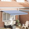 Struttura della tenda Blu e Bianco 350 x 250 cm