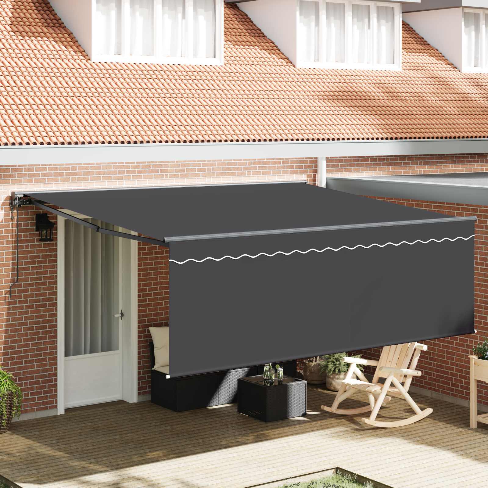 Struttura della tenda Giallo e Bianco 350 x 250 cm