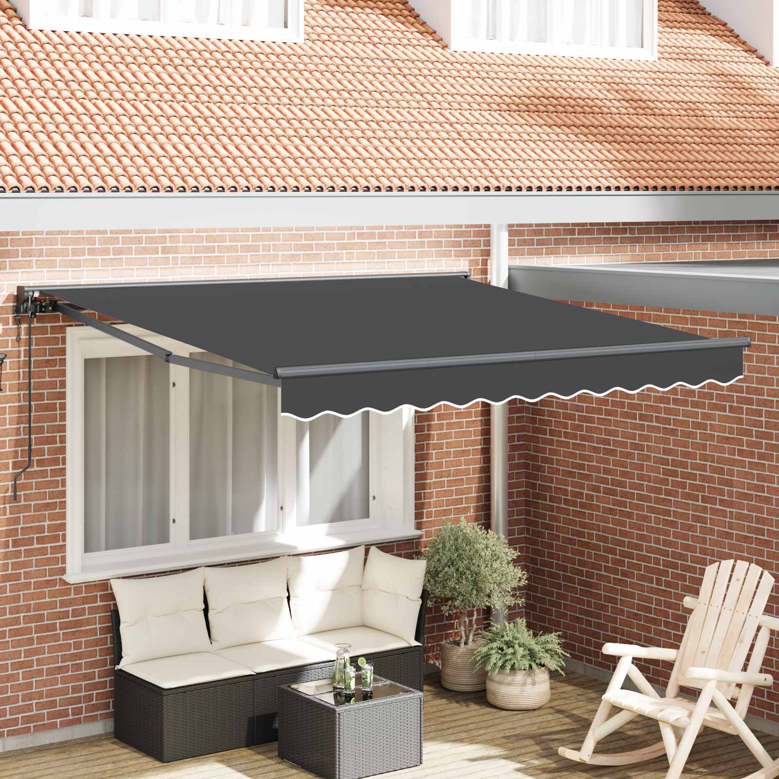 Struttura della tenda Antracite 350 x 250 cm