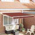 Tenda retrattile Arancione e Marrone 350 x 250 x 165 cm
