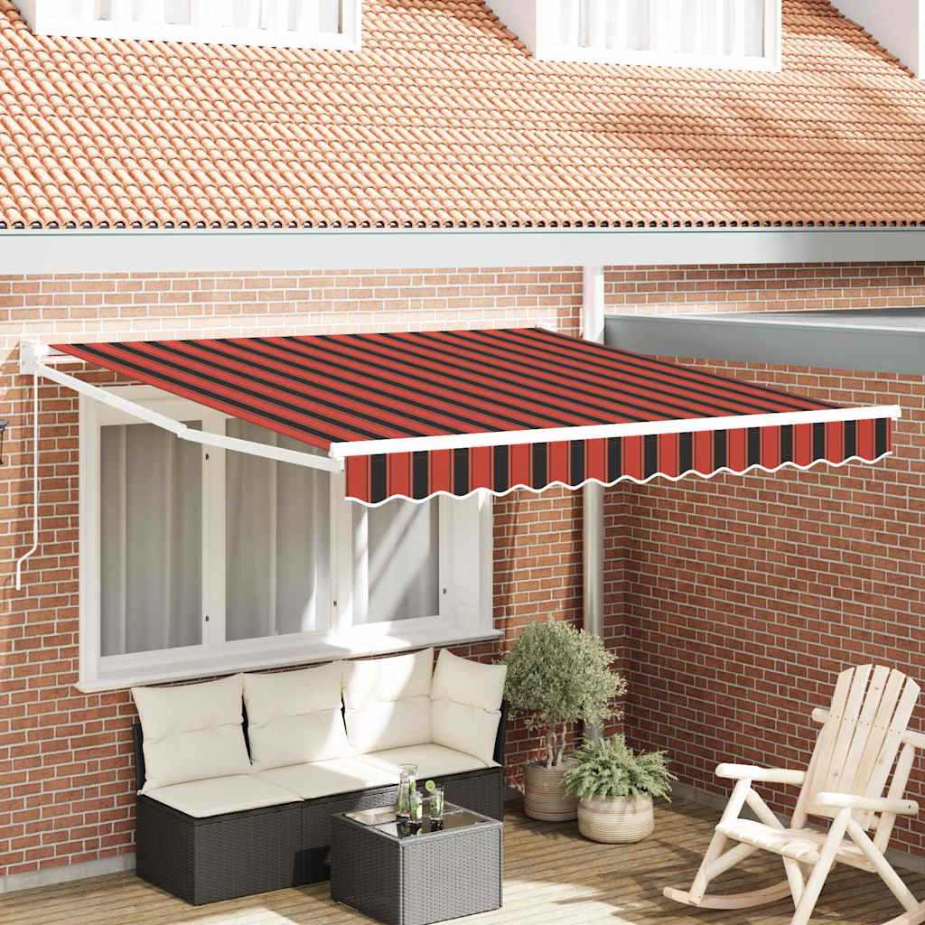 Tenda retrattile Arancione e Marrone 350 x 250 x 165 cm