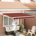 Tenda retrattile Arancione e Marrone 350 x 250 x 165 cm