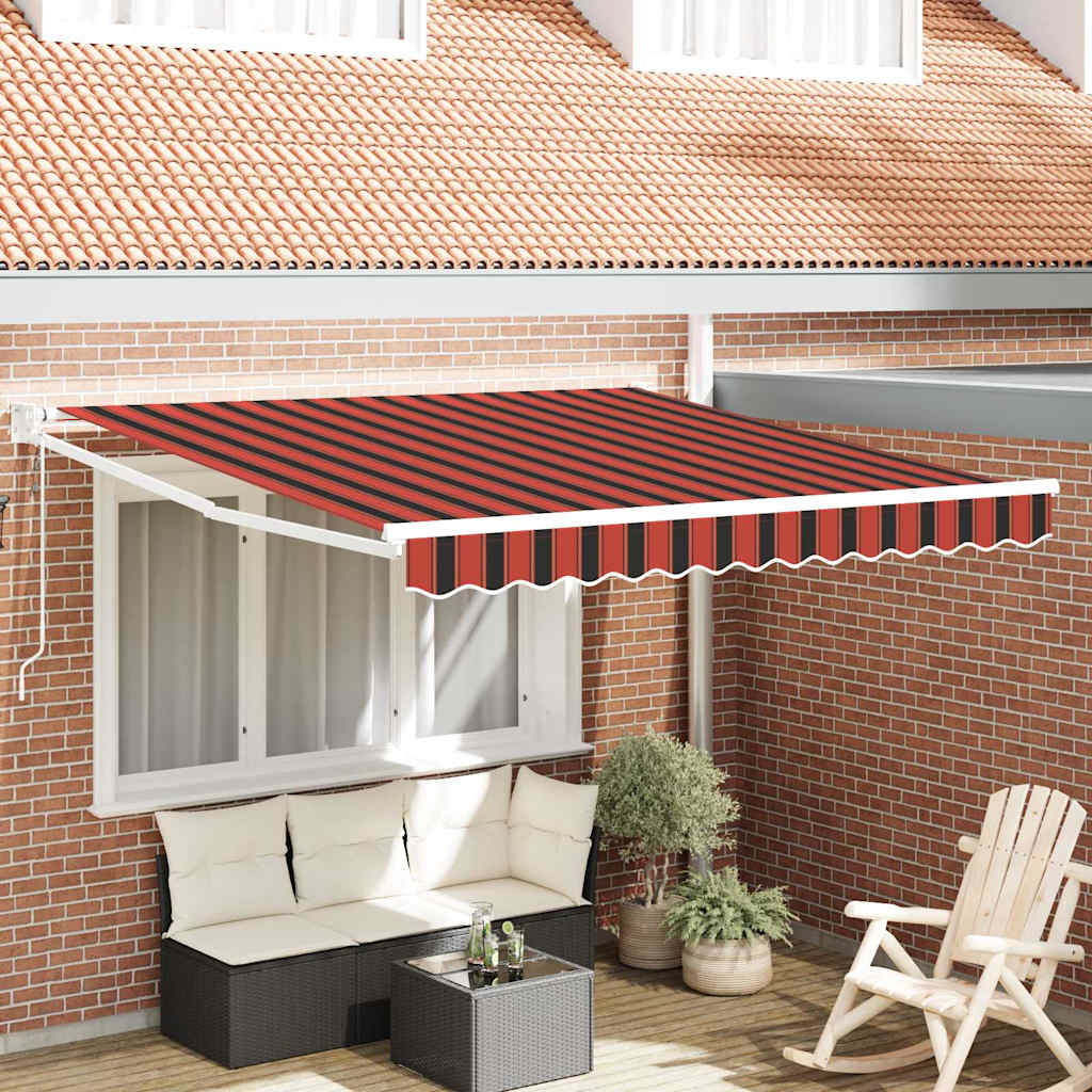Tenda retrattile Arancione e Marrone 350 x 250 x 165 cm
