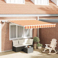 Tenda retrattile Giallo e Arancione 350 x 250 cm