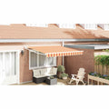 Tenda retrattile Giallo e Arancione 350 x 250 x 165 cm