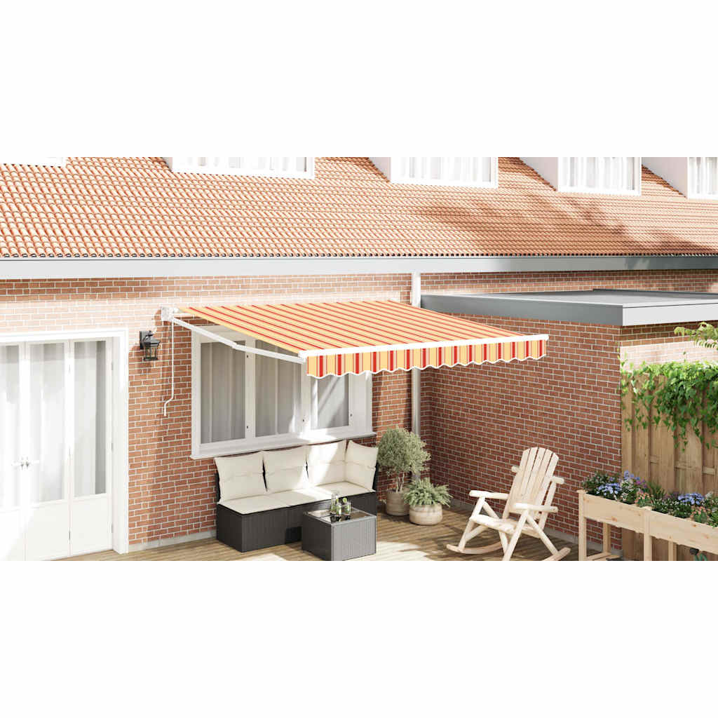 Tenda retrattile Giallo e Arancione 350 x 250 x 165 cm