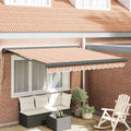 Tenda retrattile Multicolore 350 x 250 cm Tessuto e Metallo