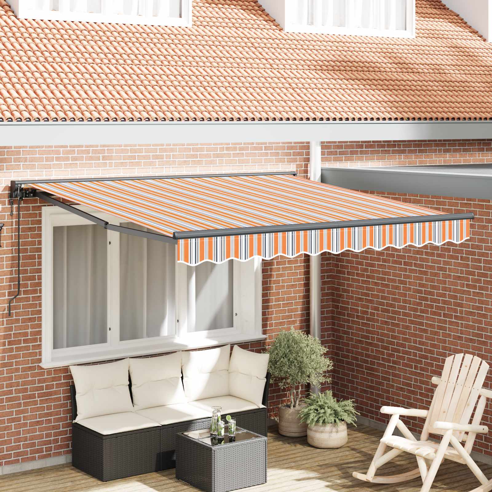 Struttura della tenda Blu e Arancione 350 x 250 cm