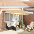 Tenda retrattile Multicolore 350 x 250 cm Poliestere