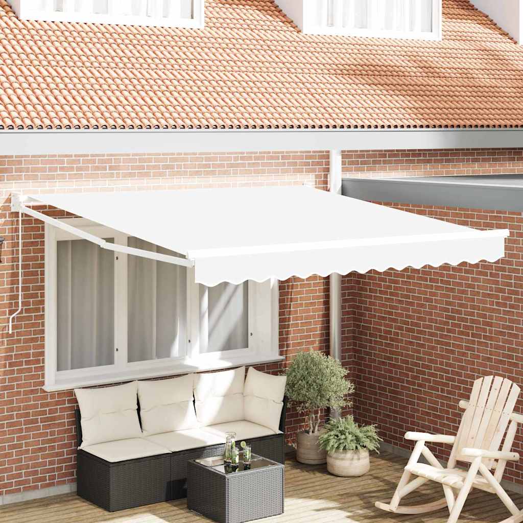 Tenda retrattile Bianco 350 x 250 cm